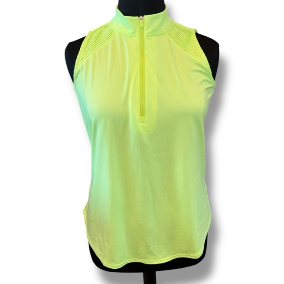 JOFIT Women’s Emma Cutaway Sleeveless Golf Shirt - Lemon Lime XXL - Picture 2 of 12